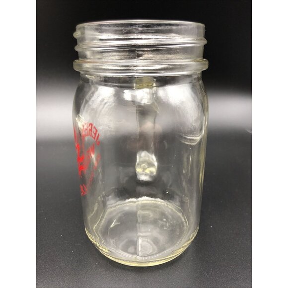 JEREMIAH WEED SWEET TEA MASON JAR GLASS MUG HANDLE LOGO BAR PROMO - Picture 2 of 6